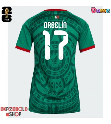 Mexico Orbelin Pineda #17 Hjemmebanetrøje Dame VM 2026 Kort ærmer